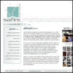 Screen shot of the Safire Associates website.
