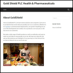 Screen shot of the Goldshield Group plc website.