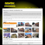 Screen shot of the Newtec Construction Ltd website.