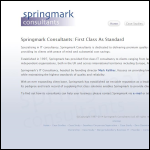 Screen shot of the Springmark Consultants Ltd website.