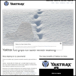 Screen shot of the Yaktrax Ice Safety Footwear website.