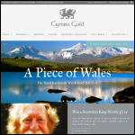 Screen shot of the Welsh Gold Shop website.