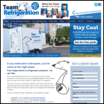 Screen shot of the Team Refrigeration Ltd website.