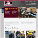 Screen shot of the P & H Machine Tool Company Ltd website.