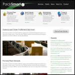 Screen shot of the Pack Smart Ltd website.