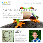 Screen shot of the Cre8urbrand website.