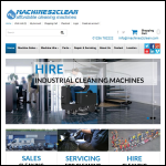 Screen shot of the Machines2clean website.