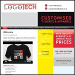 Screen shot of the Logotech website.