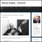 Screen shot of the Martyn Rapley - Professional Guitarist website.