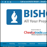Screen shot of the Bishops Property Services website.