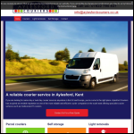 Screen shot of the Aylesford Couriers Ltd website.