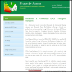 Screen shot of the Property Assess website.