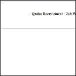 Screen shot of the Qudos Recruitment website.