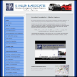 Screen shot of the E J Allen & Associates website.