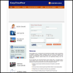 Screen shot of the Easychauffeur Ltd website.