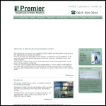 Screen shot of the Premier Aluminium Systems Ltd website.