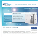 Screen shot of the Price Cooling Services website.