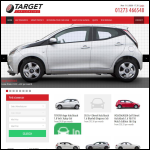 Screen shot of the Target Car Leasing website.