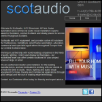 Screen shot of the Scotaudio website.