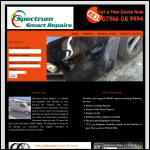 Screen shot of the Spectrum Smart Repairs website.