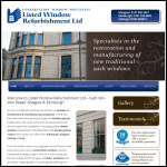 Screen shot of the Listed Window Refurbishment website.