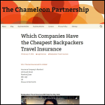 Screen shot of the The Chameleon Partnership website.