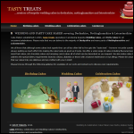 Screen shot of the Tasty Treats website.