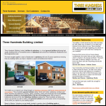 Screen shot of the Three Hundreds Building Ltd website.