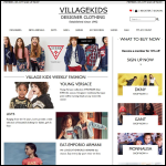 Screen shot of the Village Kids website.