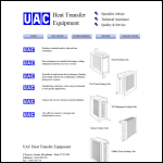 Screen shot of the UAC Heat Transfer Equipment Ltd website.