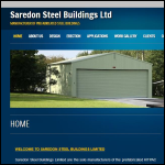 Screen shot of the Saredon Steel Buildings Ltd website.