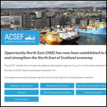 Screen shot of the ACSEF website.