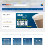 Screen shot of the CupsDirect website.