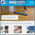 Screen shot of the SGC Cleaning website.