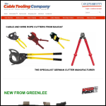 Screen shot of the The Cable Tooling Company website.