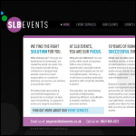 Screen shot of the SLB Events website.
