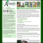 Screen shot of the Avium Grounds Maintenance website.