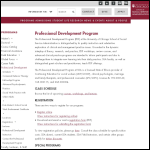 Screen shot of the Professional Development website.