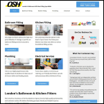 Screen shot of the OSH Plumbers & Electricians website.