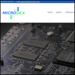 Screen shot of the Microdex Ltd website.