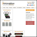 Screen shot of the Innovation Wireless website.