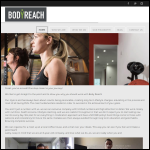 Screen shot of the Body Reach Fitness website.