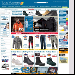Screen shot of the Total Workwear website.