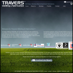 Screen shot of the Travers Welding & Fabrication Ltd website.