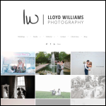 Screen shot of the Lloyd Williams Photography website.