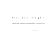 Screen shot of the Mark Lovell Design Engineers website.