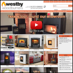 Screen shot of the Westby Woodburners website.