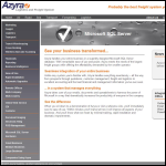 Screen shot of the Azyra Logistics & Freight System website.