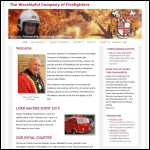 Screen shot of the The Worshipful Company of Firefighters website.