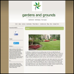 Screen shot of the Gardens & Grounds website.